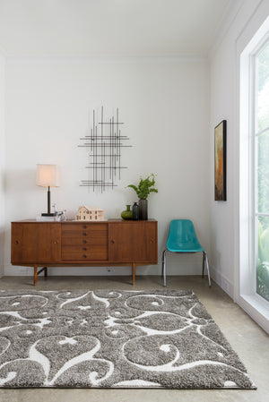Loloi Rugs Enchant Collection Rug in Smoke - 9'0" x 12'0"