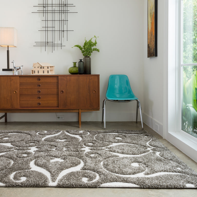Loloi Rugs Enchant Collection Rug in Smoke - 9'0" x 12'0"