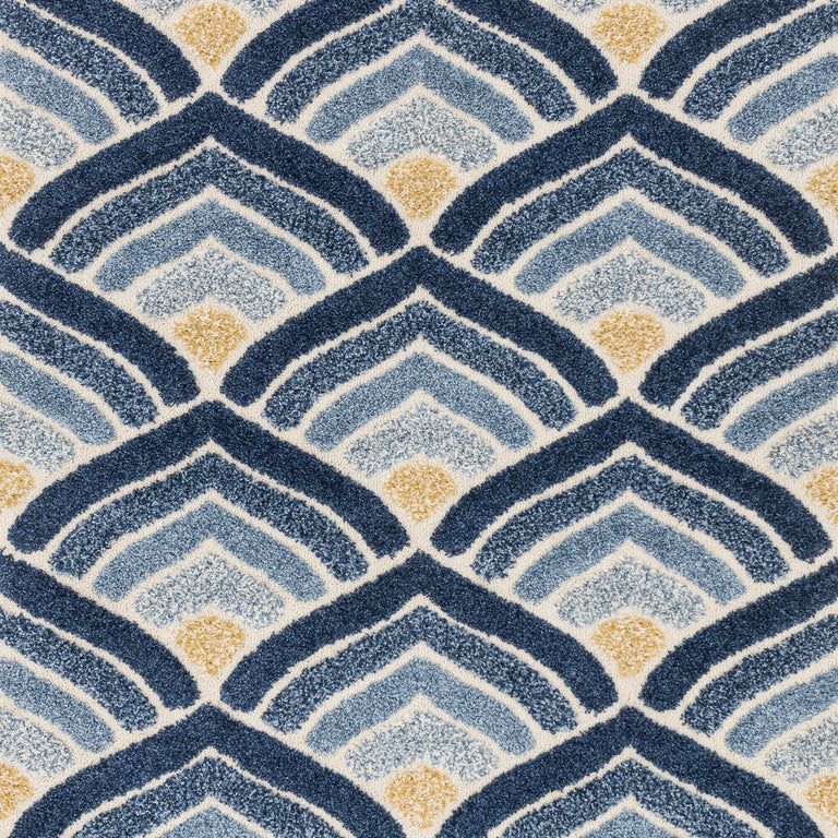 Loloi Rugs Enchant Collection Rug in Ivory, Blue - 9'0" x 12'0"