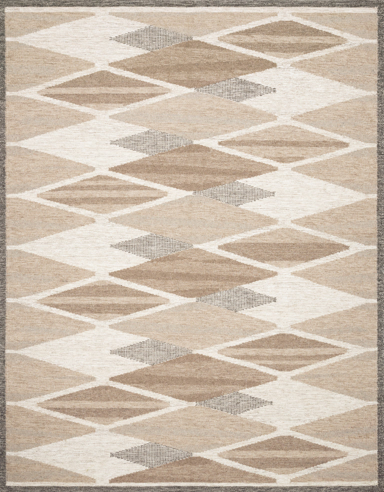 Loloi Rugs Evelina Collection Rug in Taupe, Bark - 9'3" x 13'