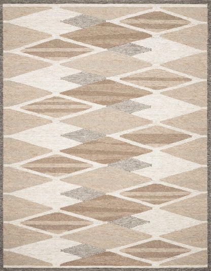 Loloi Rugs Evelina Collection Rug in Taupe, Bark - 3'6" x 5'6"