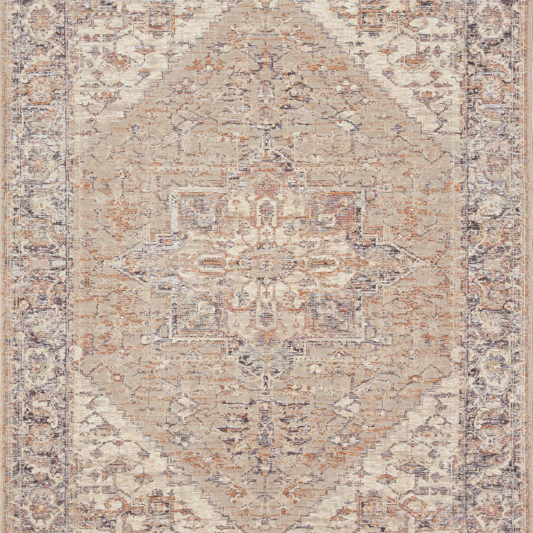 Loloi Rugs Faye Collection Rug in Taupe, Denim - 9'6" x 13'1"