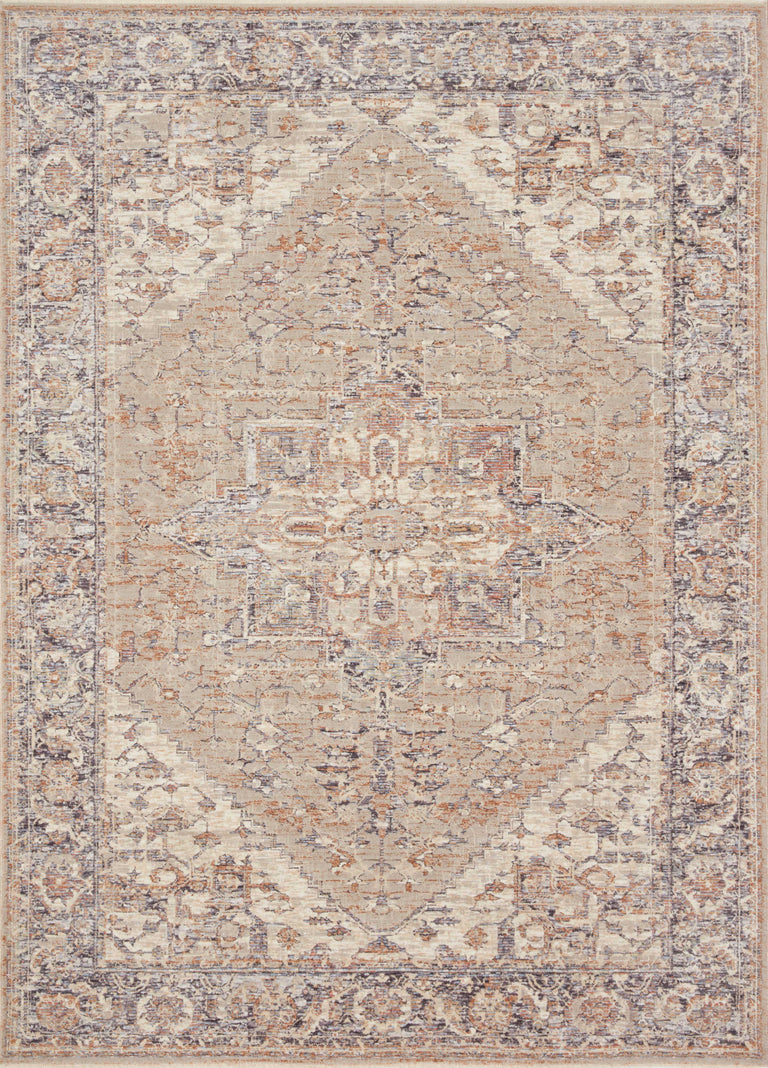 Loloi Rugs Faye Collection Rug in Taupe, Denim - 9'6" x 13'1"