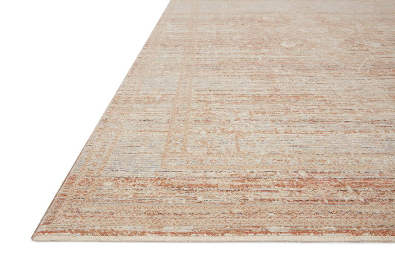 Loloi Rugs Faye Collection Rug in Terracotta, Sky - 11'6" x 15'7"