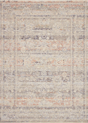Loloi Rugs Faye Collection Rug in Denim, Rust - 9'6" x 13'1"