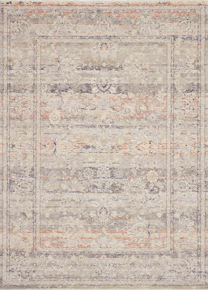 Loloi Rugs Faye Collection Rug in Denim, Rust - 9'6" x 13'1"