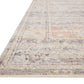 Loloi Rugs Faye Collection Rug in Denim, Rust - 9'6" x 13'1"