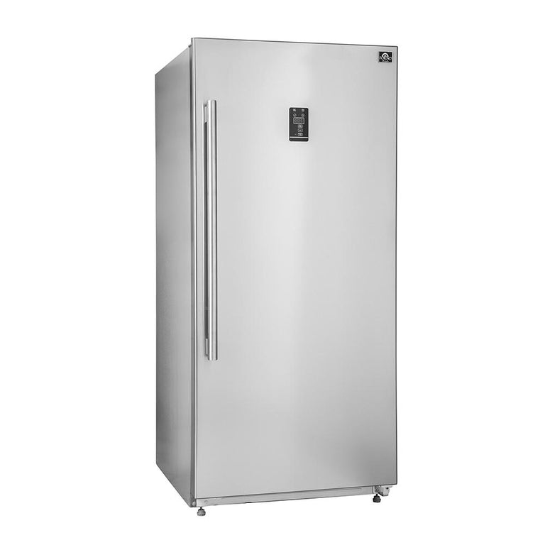 Forno Appliance Package - 36 Inch Pro Gas Range, Wall Mount Range Hood, Refrigerator, AP-FFSGS6260-36-W-4