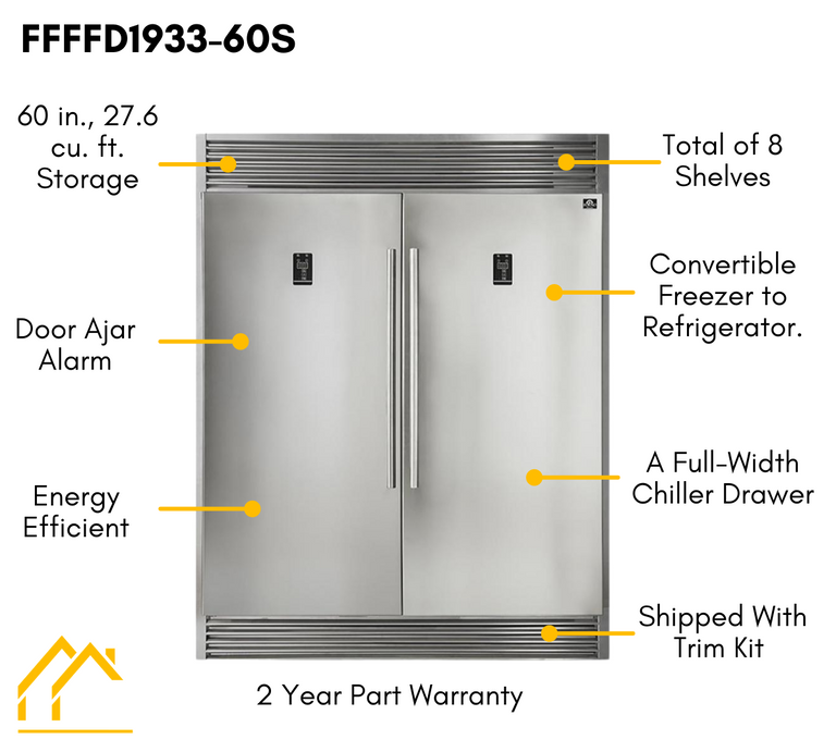 FRIGIDAIRE Top Frezzer Refrigerator / 60 Days Warranty