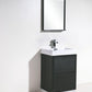 KubeBath Bliss 30 in. Free Standing Modern Bathroom Vanity - Black, FMB30-BK