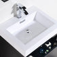 KubeBath Bliss 30 in. Free Standing Modern Bathroom Vanity - Black, FMB30-BK