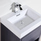 KubeBath Bliss 24 in. Free Standing Modern Bathroom Vanity - Gray Oak, FMB24-GO