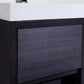 KubeBath Bliss 24 in. Free Standing Modern Bathroom Vanity - Gray Oak, FMB24-GO