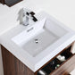 KubeBath Bliss 30 in. Free Standing Modern Bathroom Vanity - Walnut, FMB30-WNT