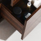KubeBath Bliss 30 in. Free Standing Modern Bathroom Vanity - Walnut, FMB30-WNT