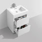 KubeBath Bliss 30 in. Free Standing Modern Bathroom Vanity - High Gloss White, FMB30-GW