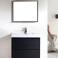 KubeBath Bliss 36 in. Free Standing Modern Bathroom Vanity - Black, FMB36-BK