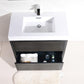 KubeBath Bliss 36 in. Free Standing Modern Bathroom Vanity - Black, FMB36-BK
