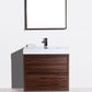 KubeBath Bliss 36 in. Free Standing Modern Bathroom Vanity - Walnut, FMB36-WNT