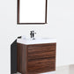 KubeBath Bliss 36 in. Free Standing Modern Bathroom Vanity - Walnut, FMB36-WNT