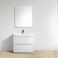 KubeBath Bliss 36 in. Free Standing Modern Bathroom Vanity - High Gloss White, FMB36-GW