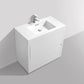 KubeBath Bliss 36 in. Free Standing Modern Bathroom Vanity - High Gloss White, FMB36-GW