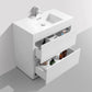 KubeBath Bliss 36 in. Free Standing Modern Bathroom Vanity - High Gloss White, FMB36-GW