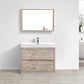 KubeBath Bliss 40 in. Free Standing Modern Bathroom Vanity - Nature Wood, FMB40-NW