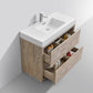 KubeBath Bliss 40 in. Free Standing Modern Bathroom Vanity - Nature Wood, FMB40-NW