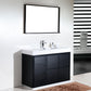 KubeBath Bliss 48 in. Free Standing Modern Bathroom Vanity - Black, FMB48-BK
