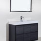 KubeBath Bliss 48 in. Free Standing Modern Bathroom Vanity - Gray Oak, FMB48-GO