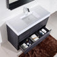 KubeBath Bliss 48 in. Free Standing Modern Bathroom Vanity - Gray Oak, FMB48-GO