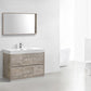 KubeBath Bliss 48 in. Free Standing Modern Bathroom Vanity - Nature Wood, FMB48-NW