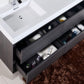 KubeBath Bliss 60 in. Double Sink Free Standing Modern Bathroom Vanity - Gray Oak, FMB60D-GO
