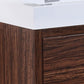 KubeBath Bliss 60 in. Double Sink Free Standing Modern Bathroom Vanity - Walnut, FMB60D-WNT