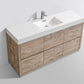 KubeBath Bliss 60 in. Single Sink Free Standing Modern Bathroom Vanity - Nature Wood, FMB60S-NW