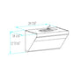 Fotile Slant Vent Series 30 in. 850 CFM Range Hood with Touchscreen in Onyx Black, JQG7501