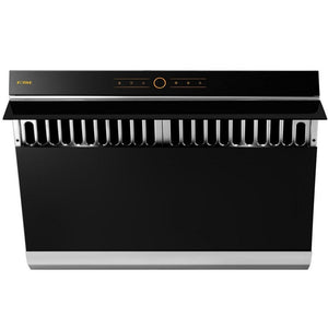 Fotile Slant Vent Series 30 in. 850 CFM Range Hood with Touchscreen in Onyx Black, JQG7501