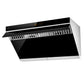 FOTILE Slant Vent Series 36 In. 1,000 CFM Under Cabinet or Wall Mount Range Hood in Black, JQG9006