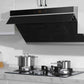 FOTILE Slant Vent Series 36 In. 1,000 CFM Under Cabinet or Wall Mount Range Hood in Black, JQG9006