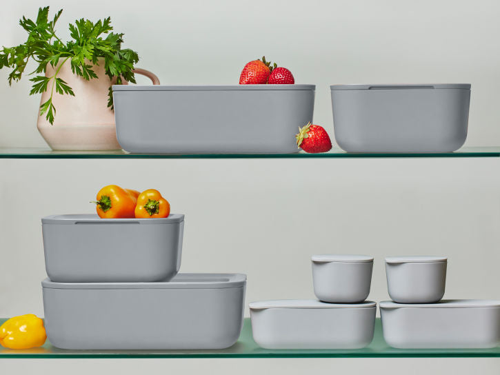 Caraway Food Storage Set in Gray