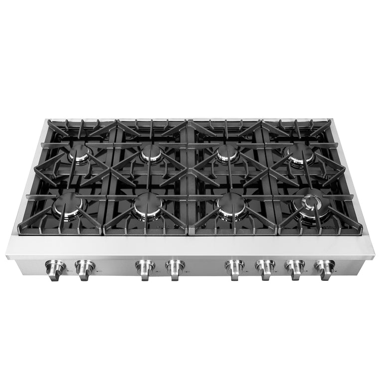 Forno 48" Gas Rangetop With 8 Sealed Burners in Stainless Steel, FCTGS5737-48