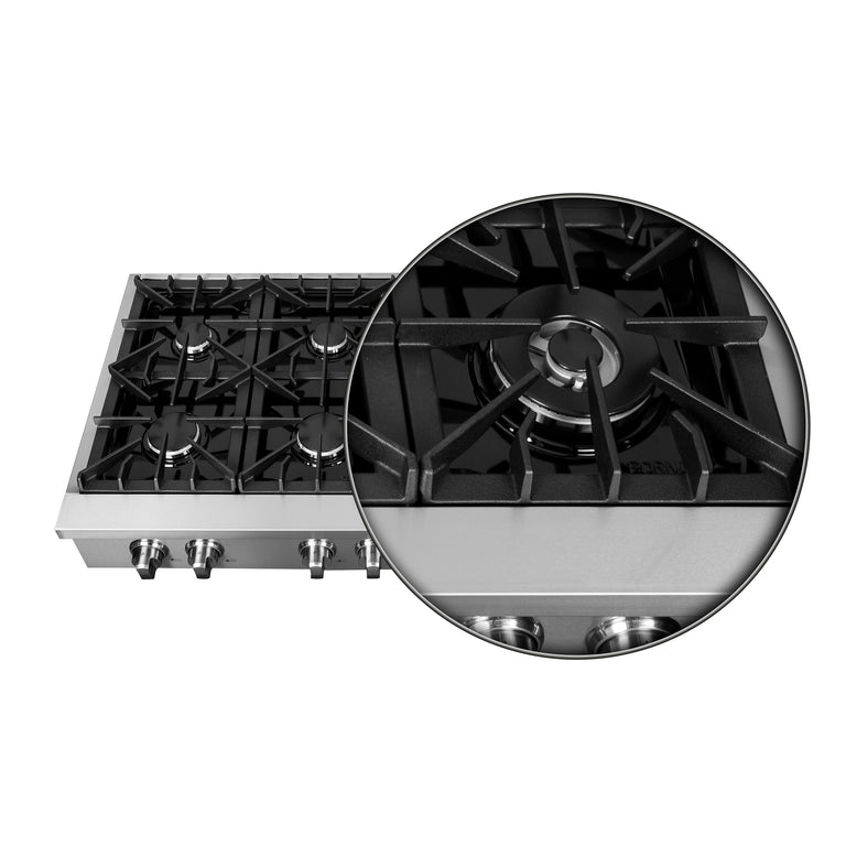 Forno 48" Gas Rangetop With 8 Sealed Burners in Stainless Steel, FCTGS5737-48