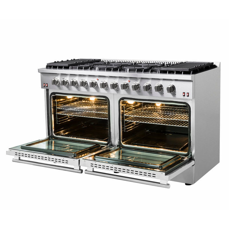 Forno Galiano 60 In. 8.64 cu. ft. Professional Freestanding Gas Range