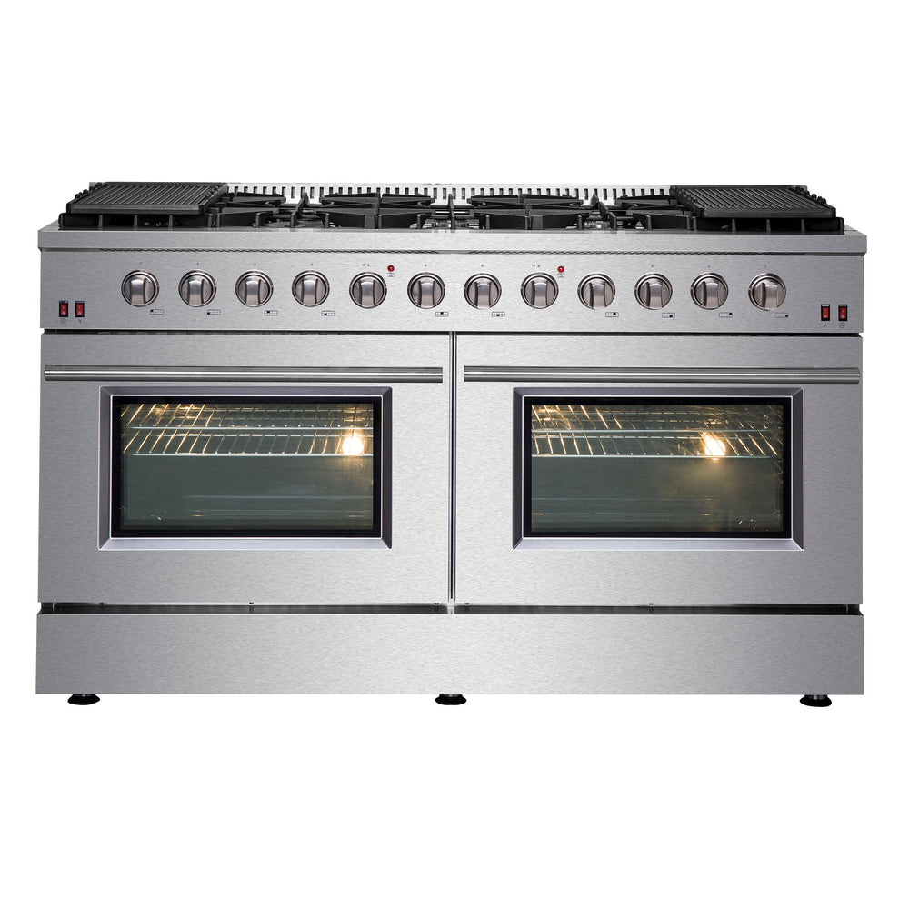 Forno Galiano 60 In. 8.64 cu. ft. Professional Freestanding Gas Range