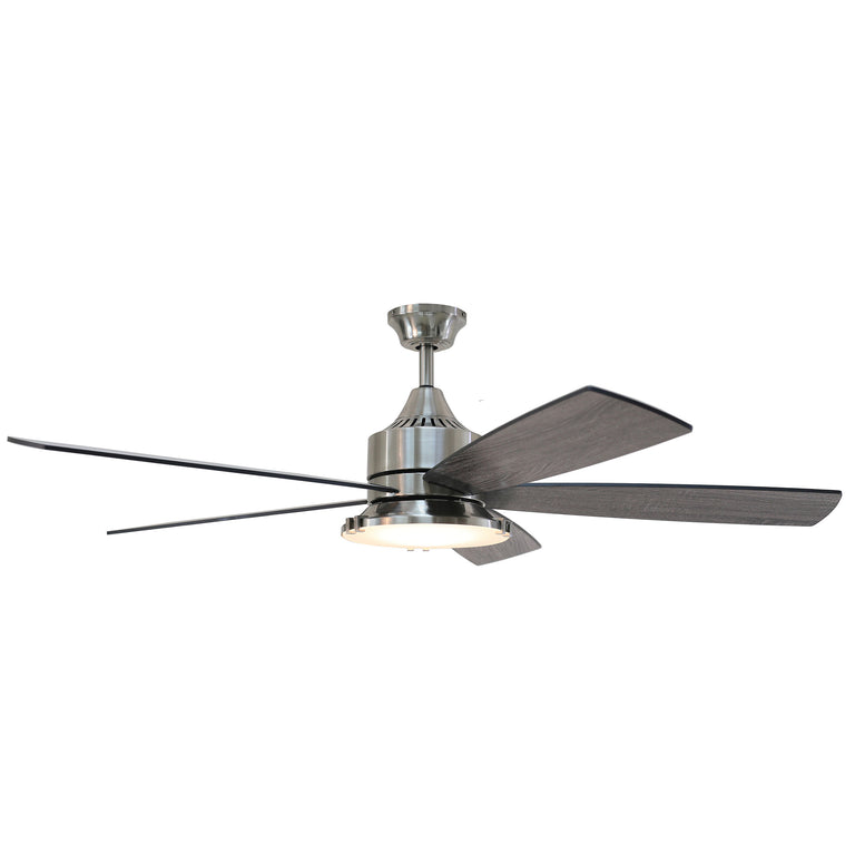 Maison Elite Faro 60 In. Voice Activated Smart Ceiling Fan in Brushed Nickel with Reversible Blade, CF01360-BNP