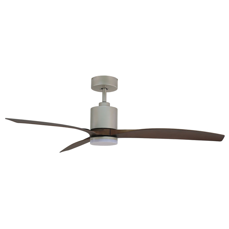 Maison Elite Tripolo 60 In. Voice Activated Smart Ceiling Fan in Champagne Body & Walnut Finished Blade, CF00260-CPH