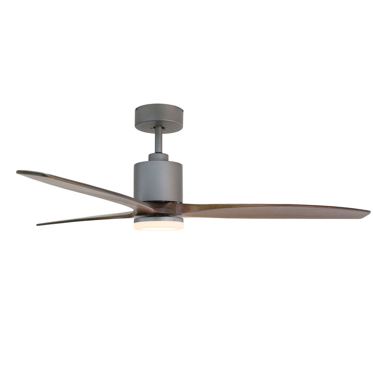 Maison Elite Tripolo 66 In. Voice Activated Smart Ceiling Fan in Titanium Body & Black Walnut Wood Blade, CF00266-TTR