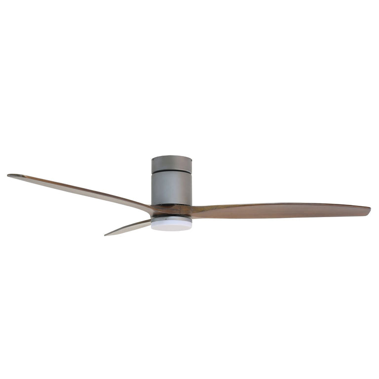 Maison Elite Tripolo 66 In. Voice Activated Smart Ceiling Fan in Titanium Body & Black Walnut Wood Blade, CF00266-TTR