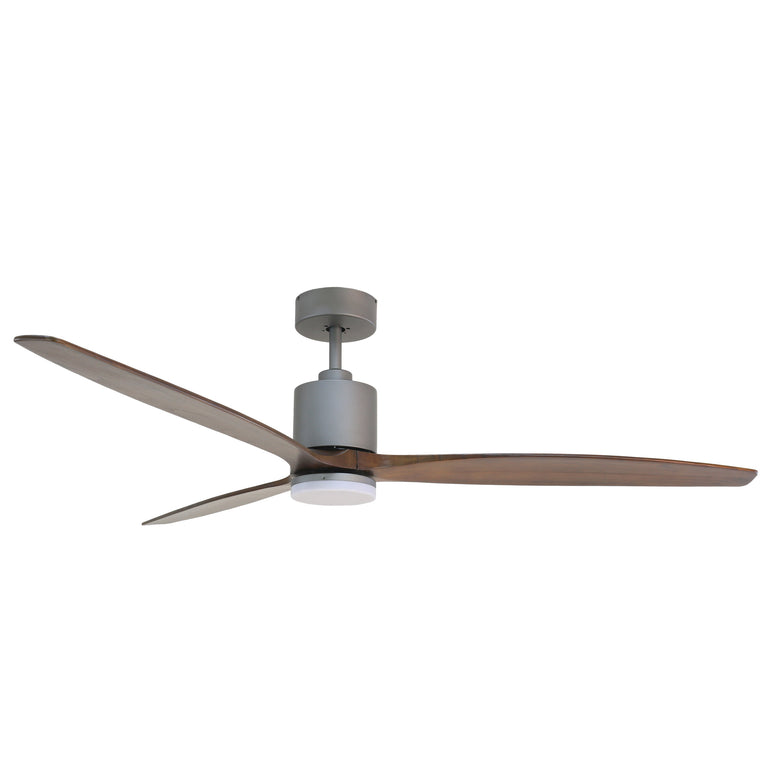 Maison Elite Tripolo 72 In. Voice Activated Smart Ceiling Fan in Titanium Body & Black Walnut Wood Blade, CF00272-TTR